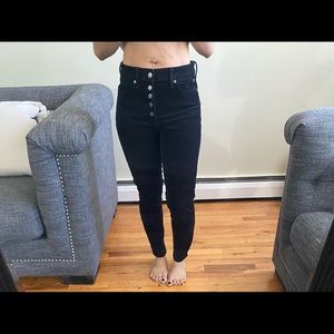 Gap corduroy high rise universal legging buttons front skinny pants size 6/28R